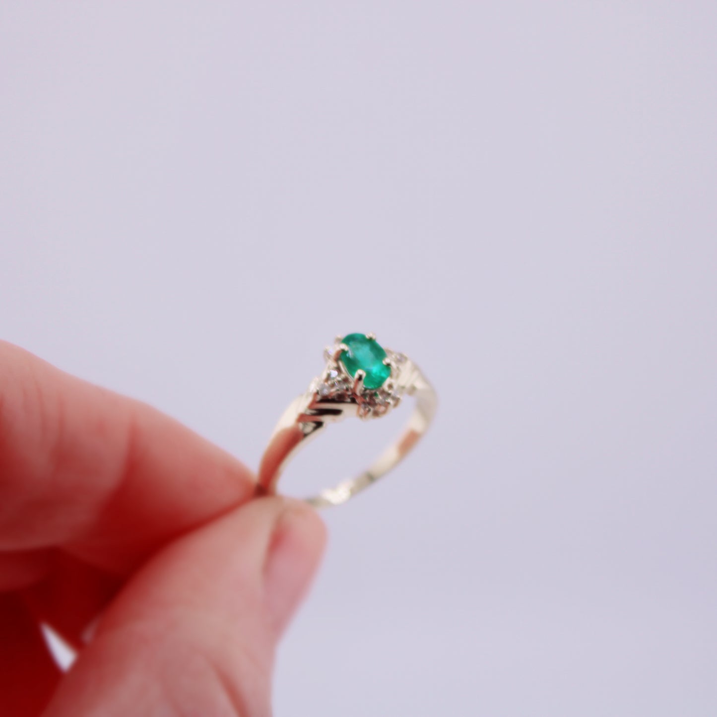 Paige Emerald Ring