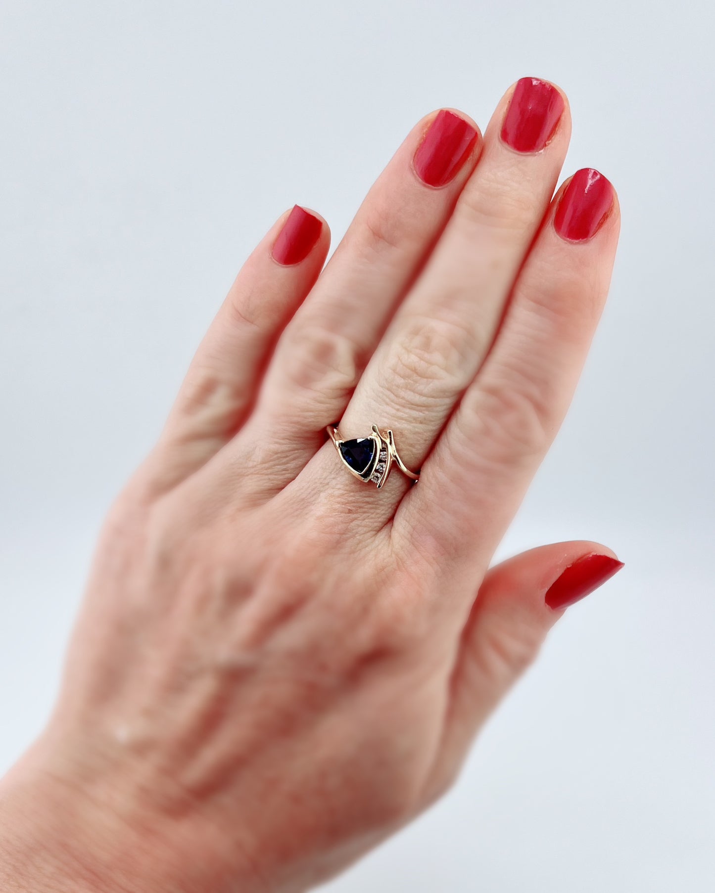 Romy Sapphire and Diamond Ring