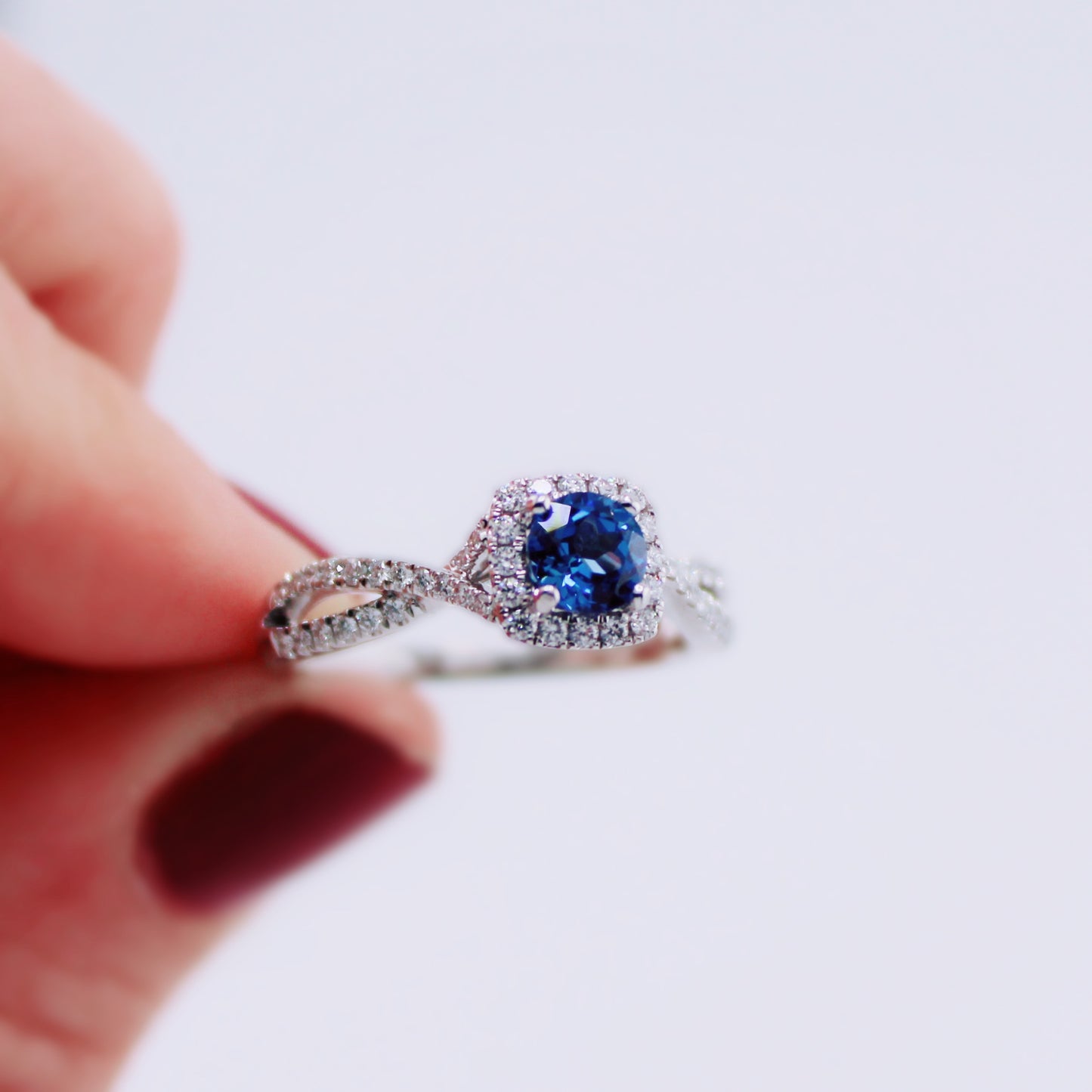 Harmony Sapphire and Diamond Ring