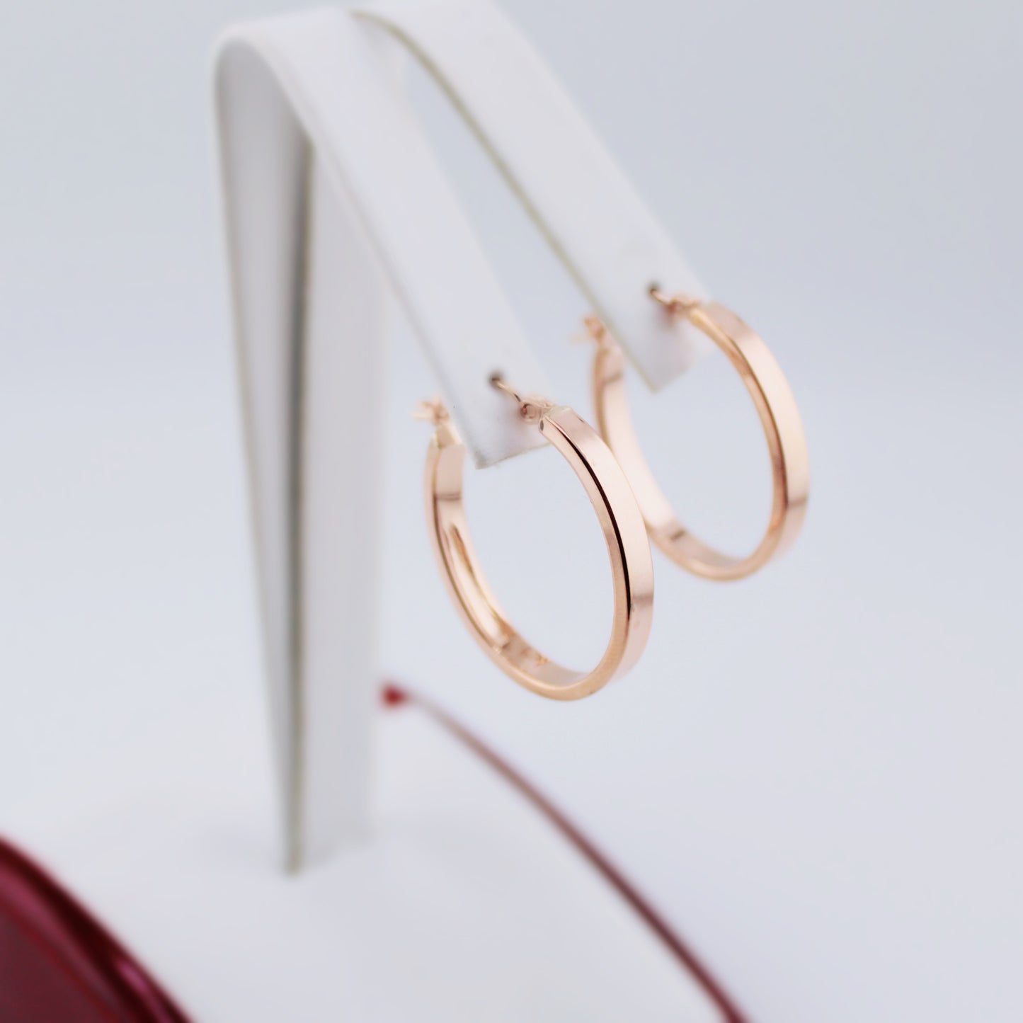 Rose Gold Hoops