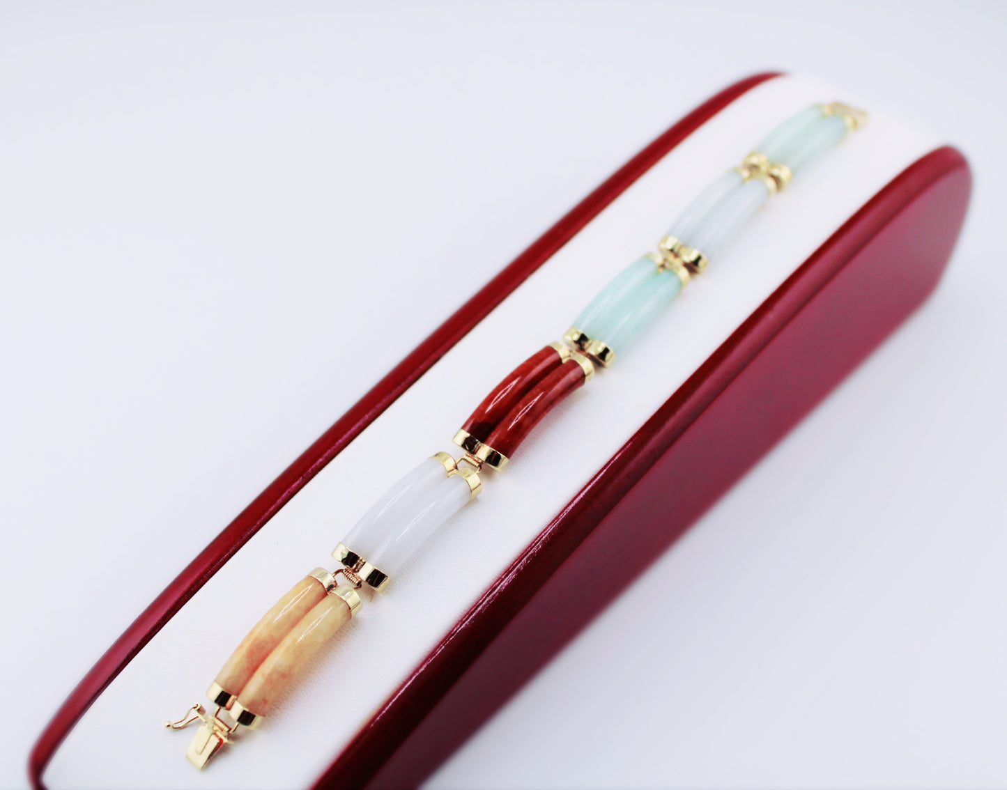 Multi-Colored Jade Bracelet