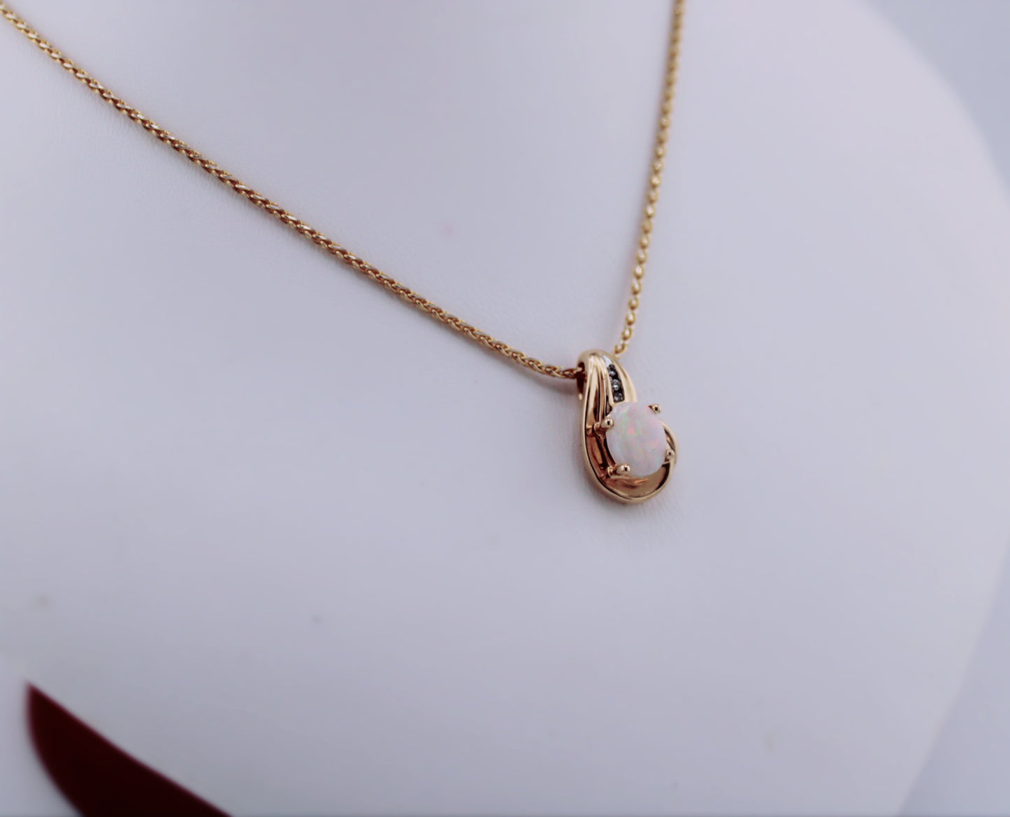 Opal and Diamond Necklace