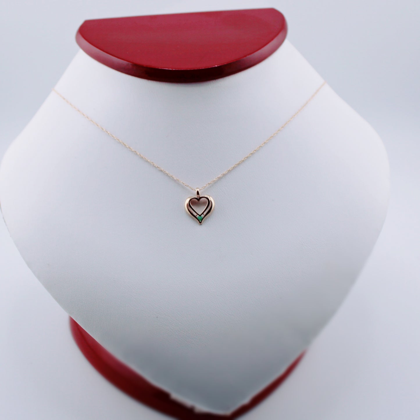 Emerald Heart Necklace
