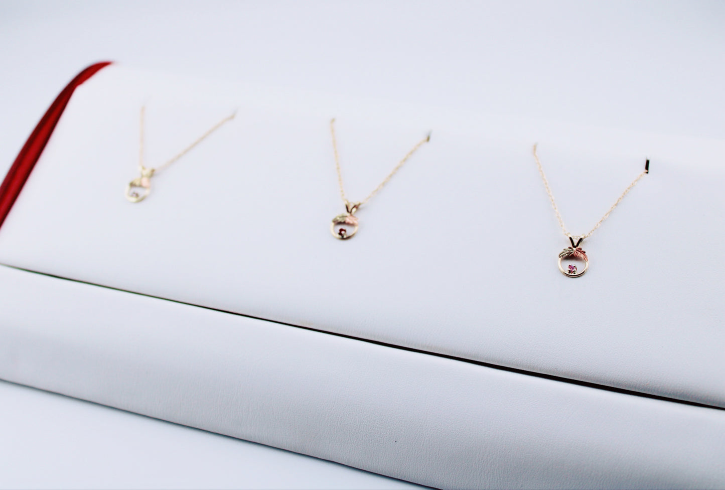 Birthstone Black Hills Gold Dainty Necklaces