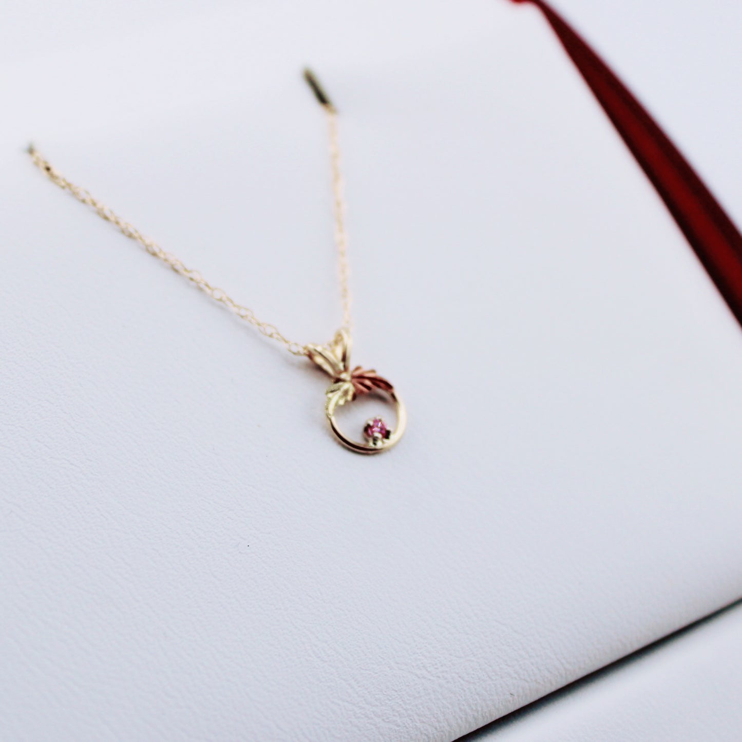 Birthstone Black Hills Gold Dainty Necklaces