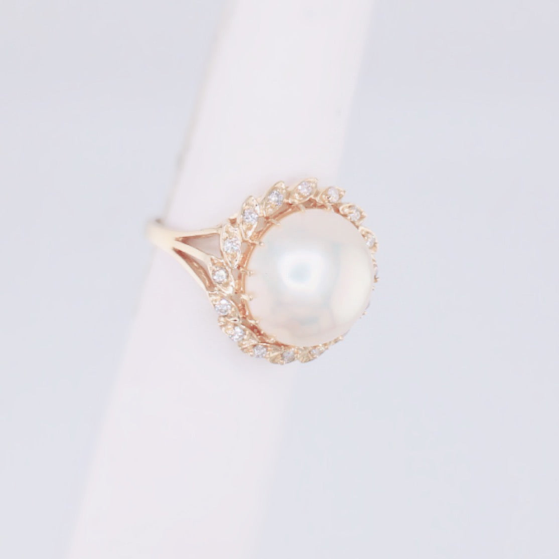 Willow Pearl and Diamond Ring
