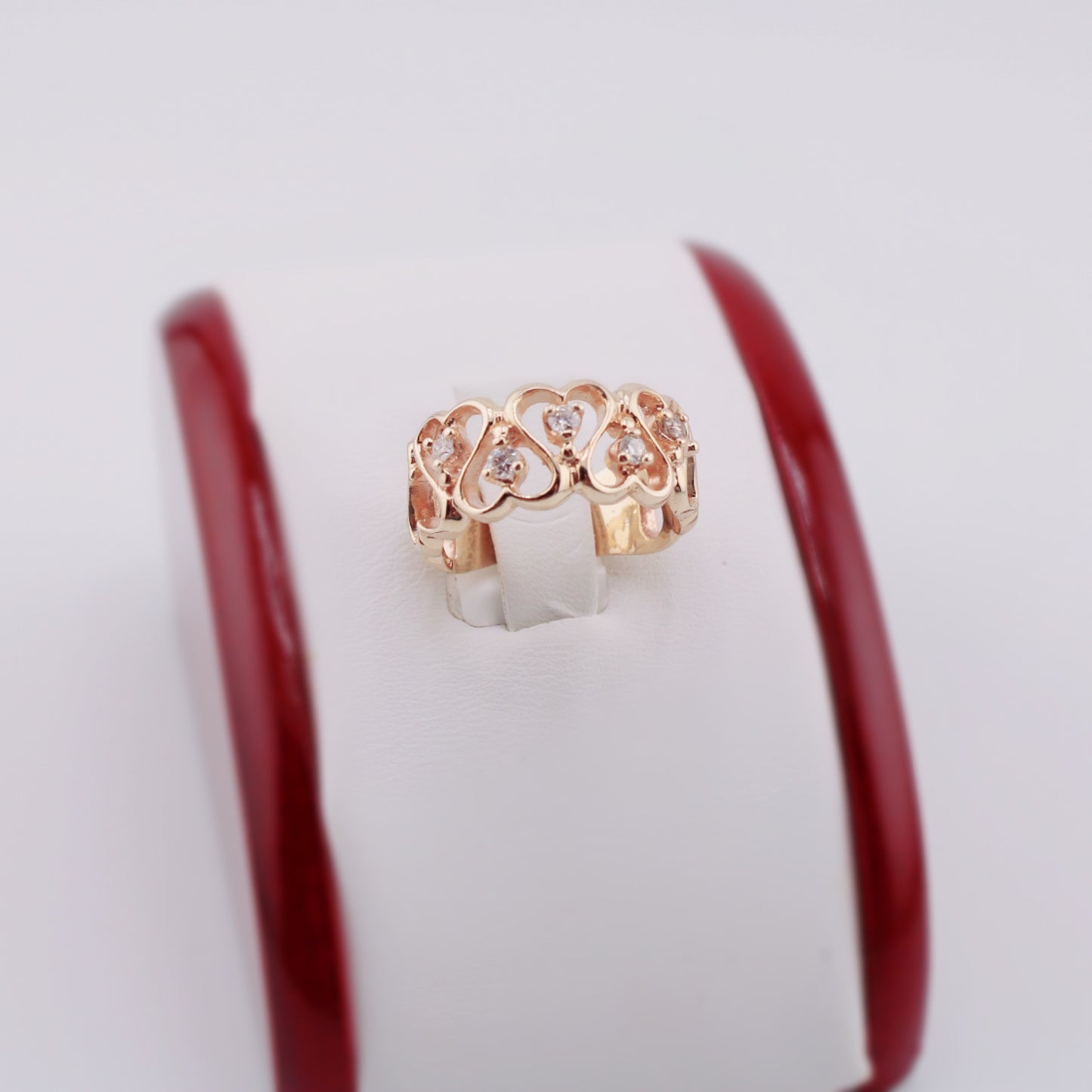 Mandy Diamond and Heart Ring
