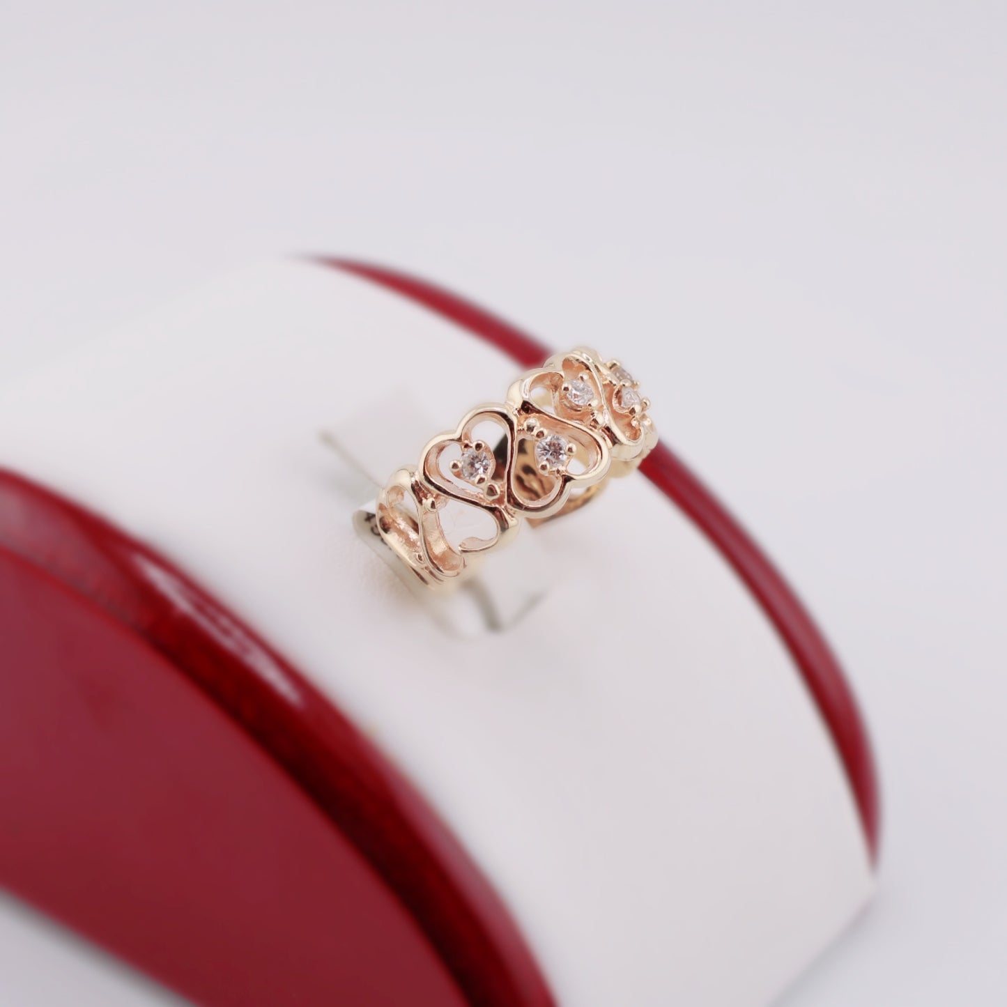 Mandy Diamond and Heart Ring