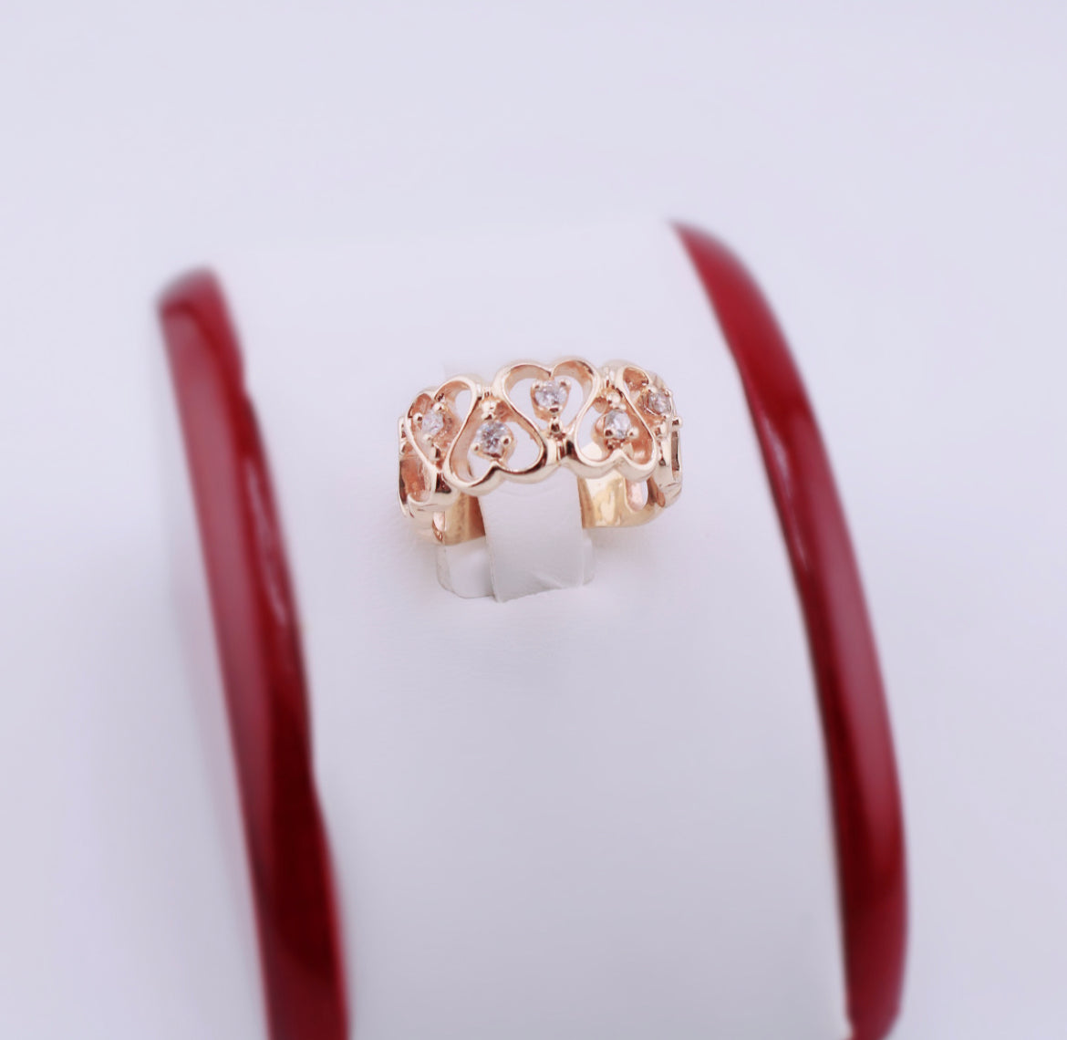 Mandy Diamond and Heart Ring