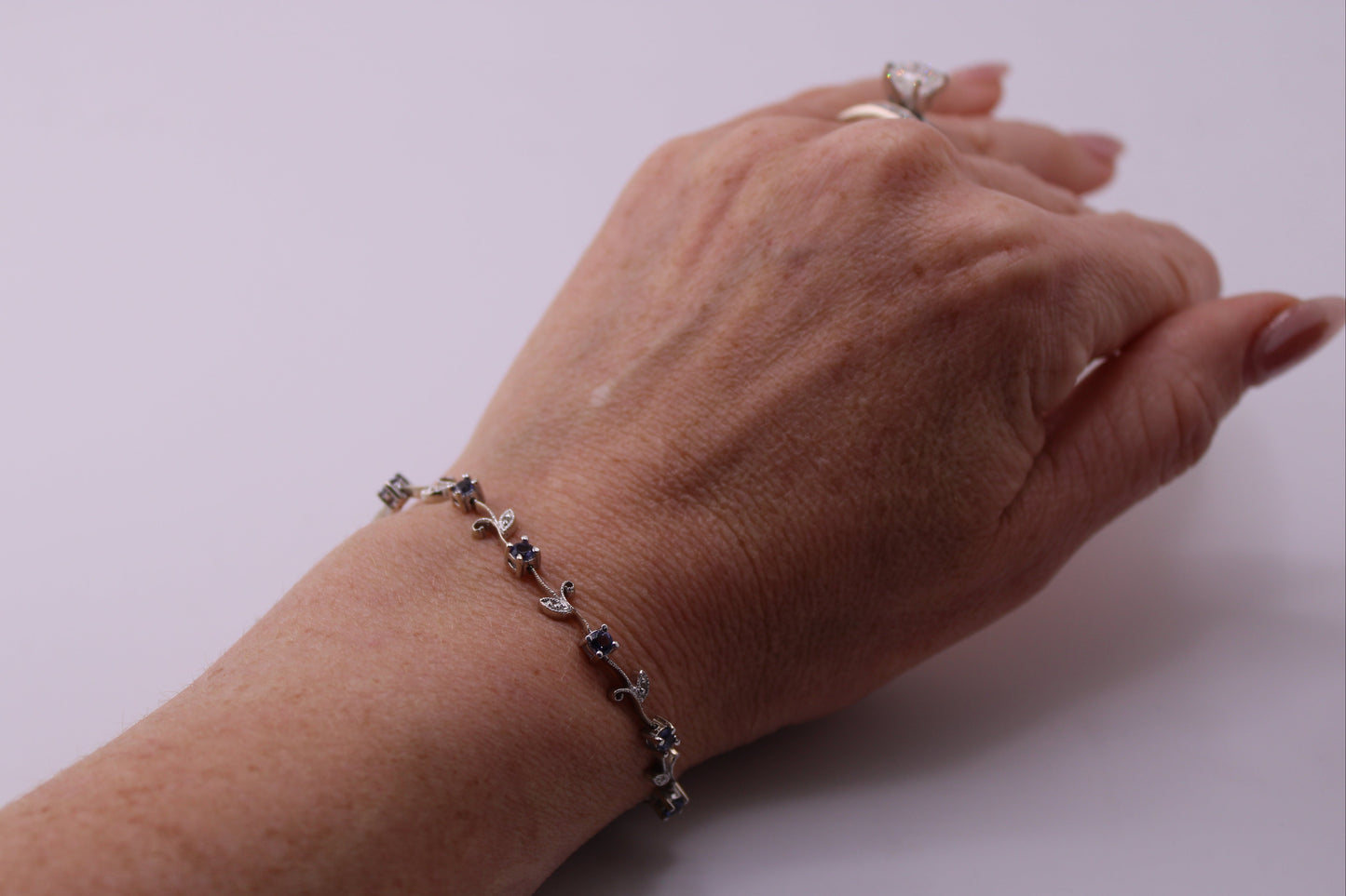 Camille Tanzanite and Diamond Bracelet
