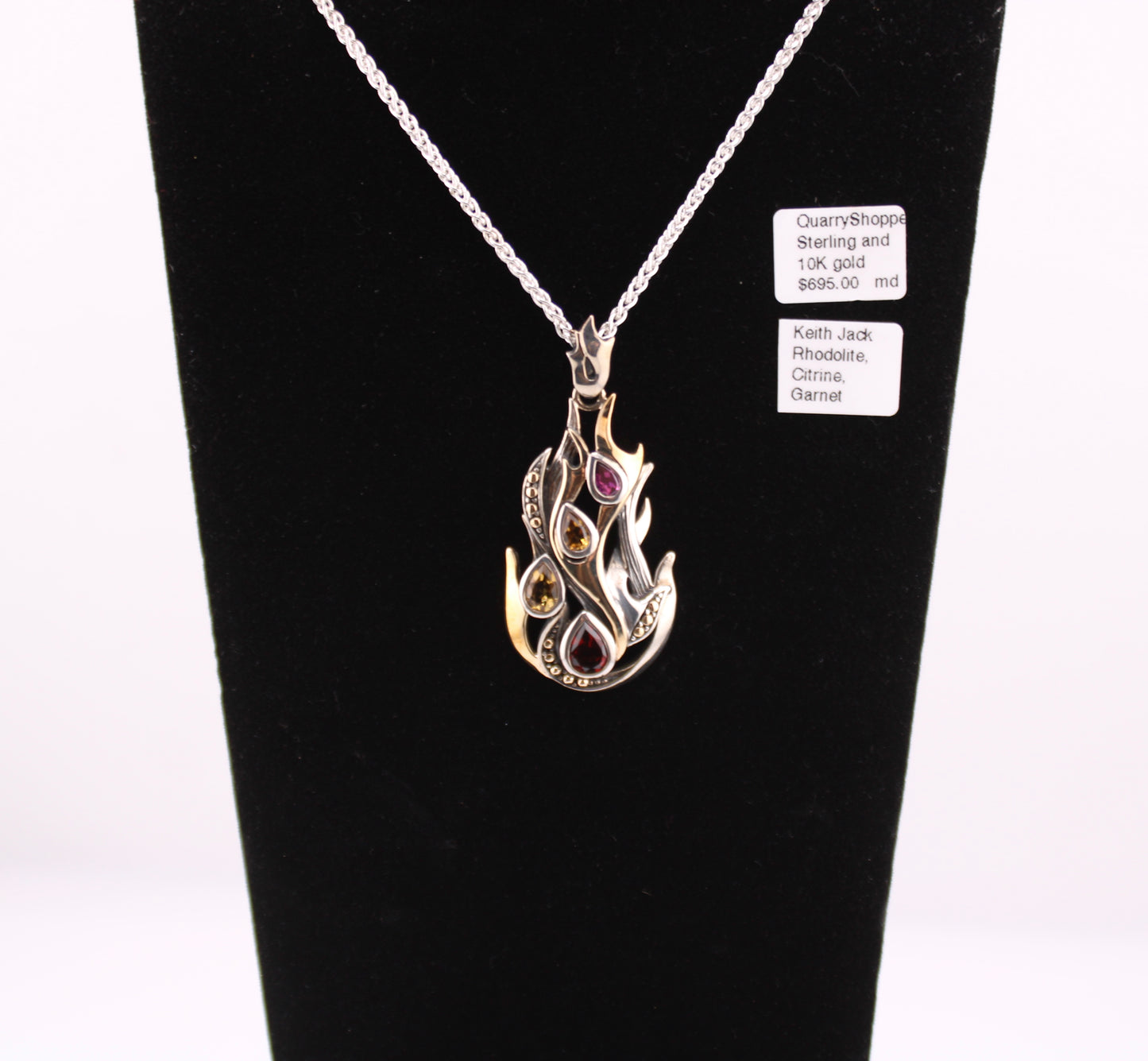 Authentic Keith Jack Fire Element Pendant