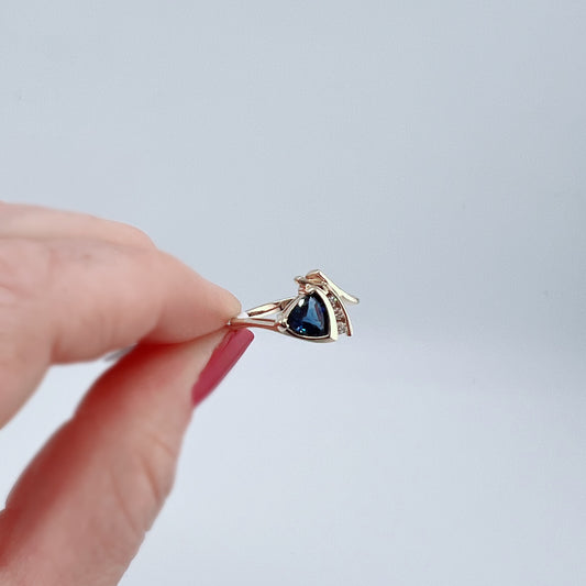 Romy Sapphire and Diamond Ring