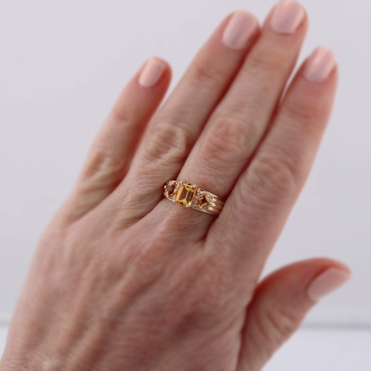 Carly Citrine Ring