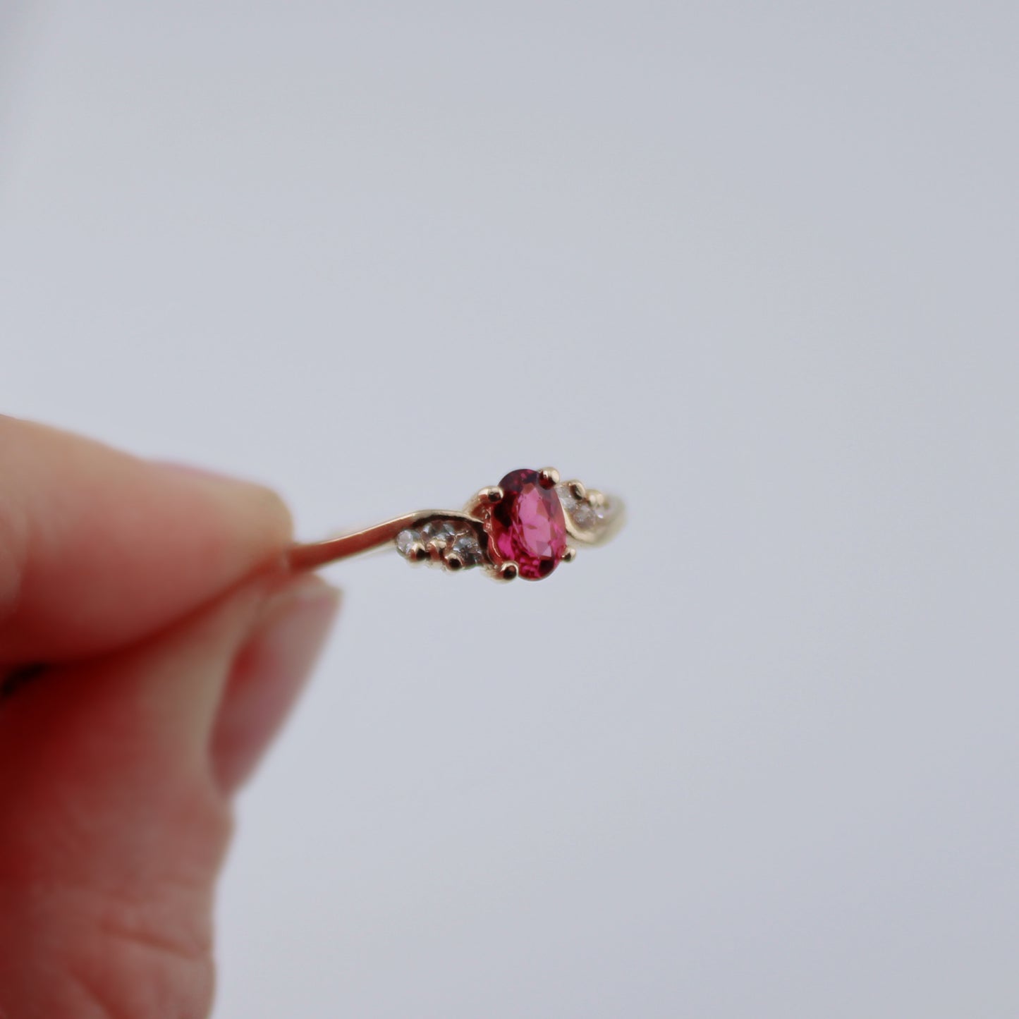 Glo Pink Topaz Ring