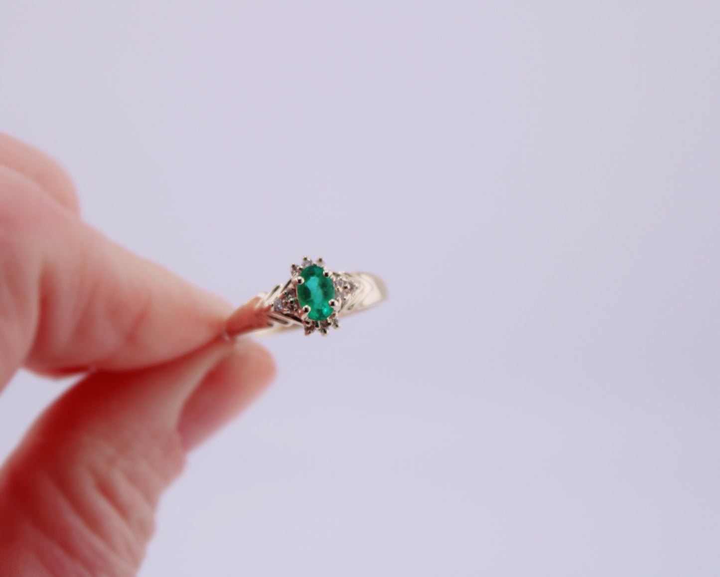 Paige Emerald Ring