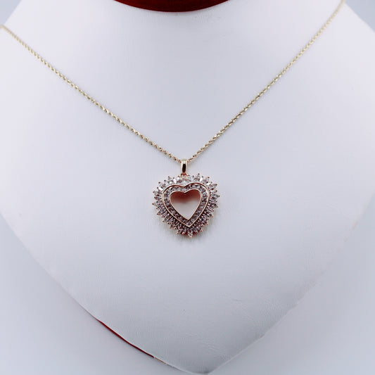 Vail Diamond Heart Necklace