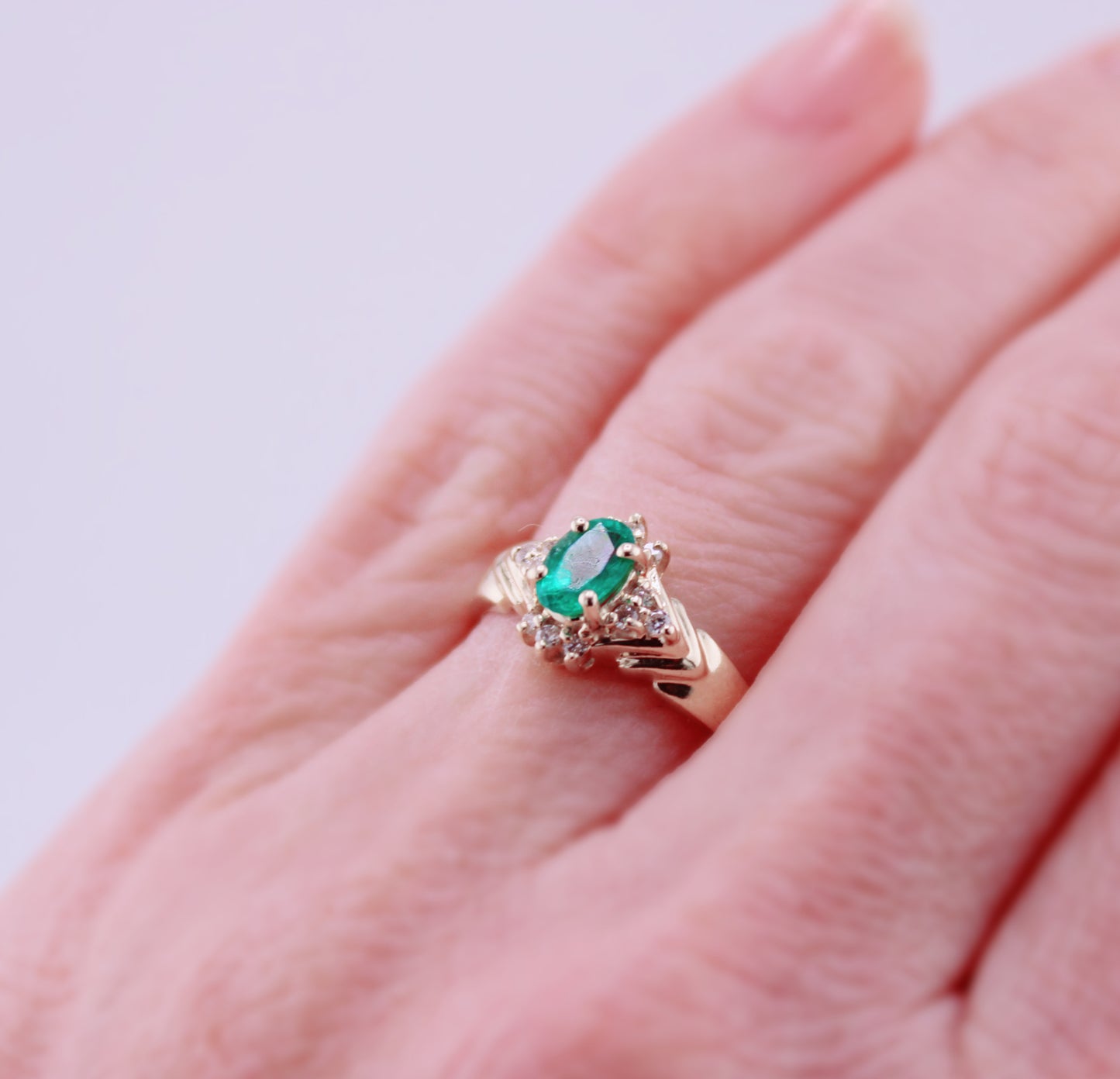 Paige Emerald Ring