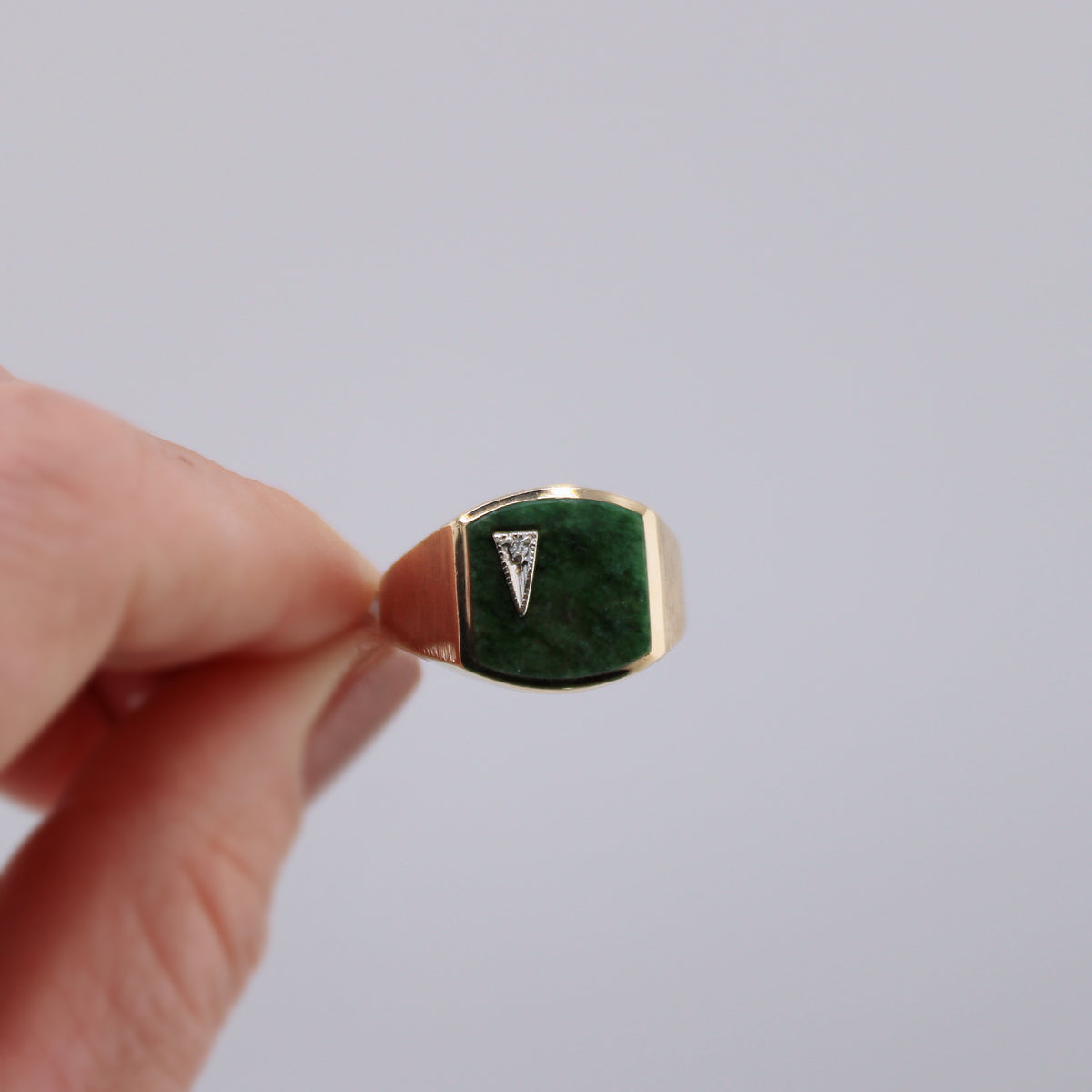 Sawyer Jade and Diamond Ring