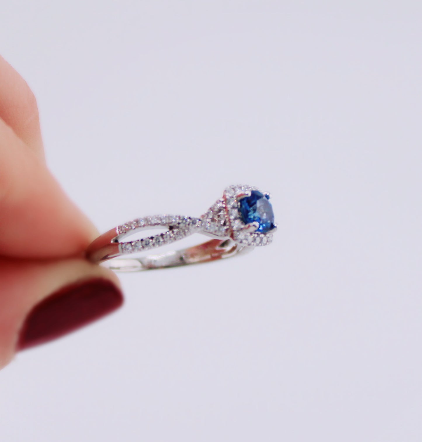 Harmony Sapphire and Diamond Ring