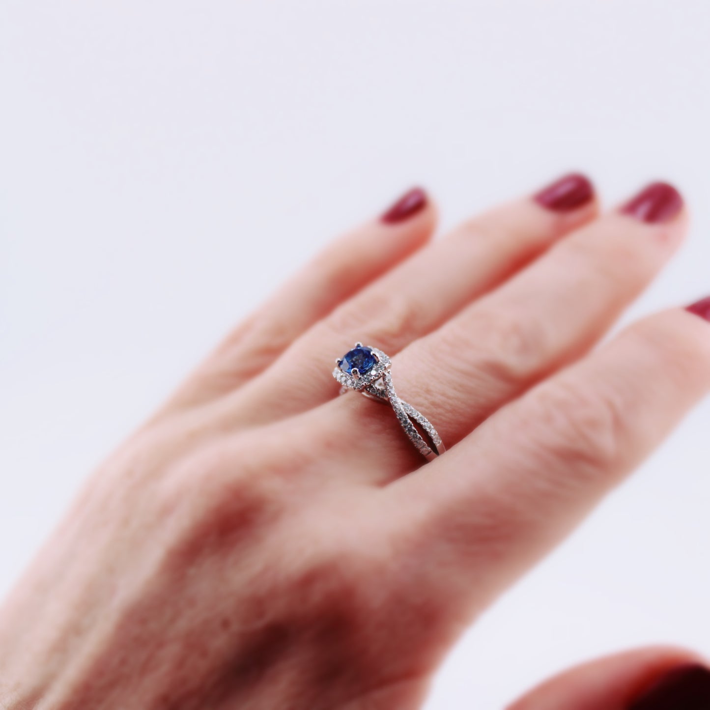 Harmony Sapphire and Diamond Ring