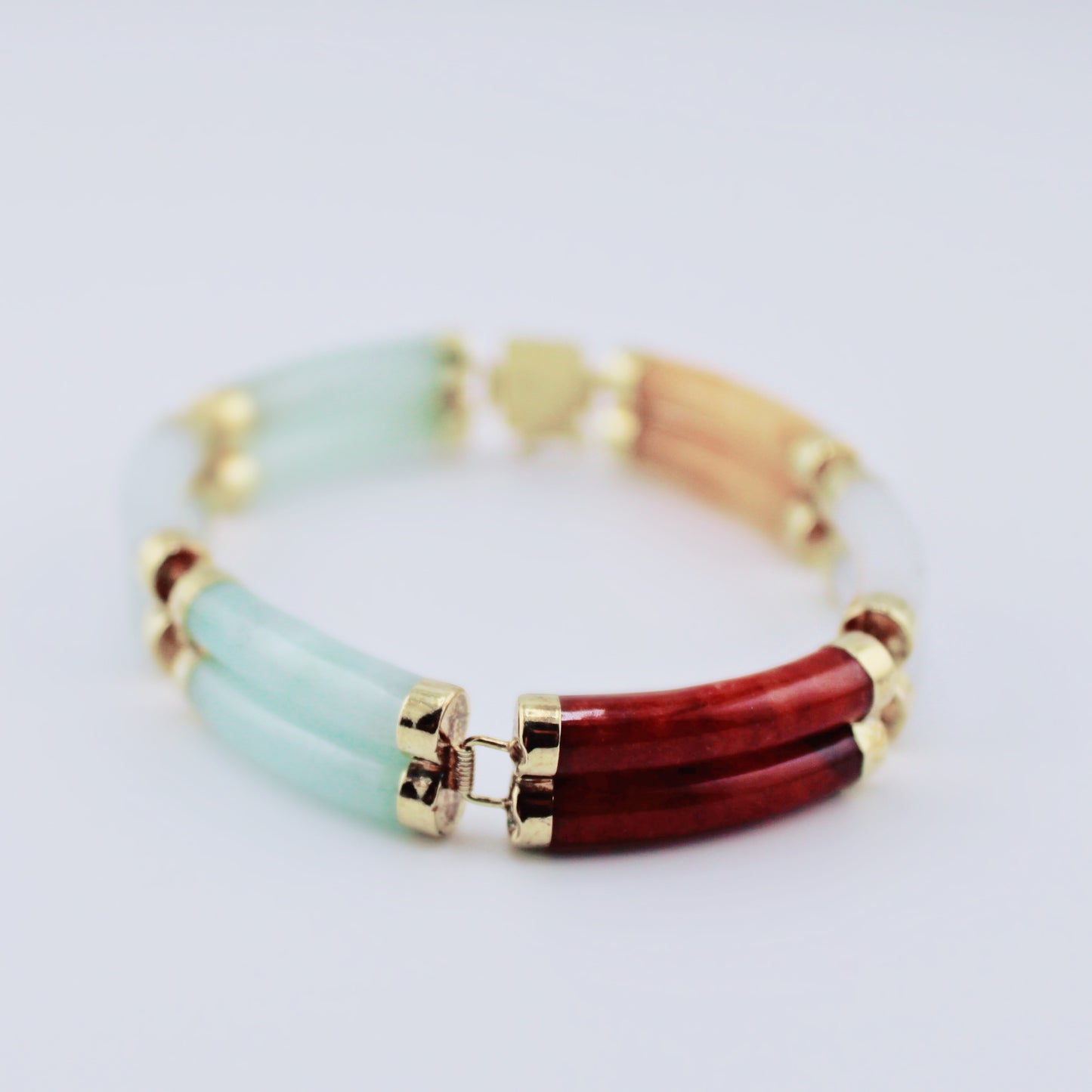 Multi-Colored Jade Bracelet