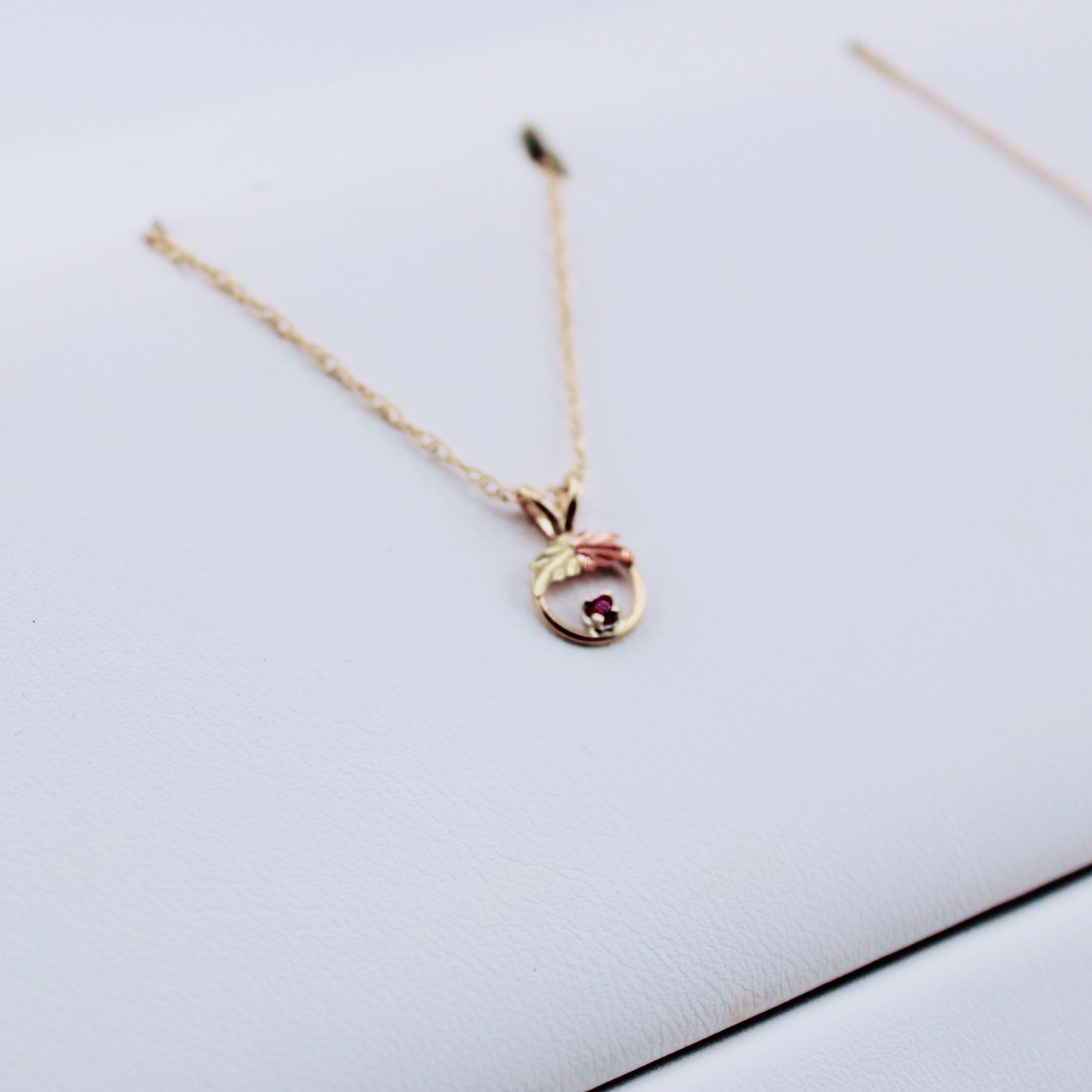 Birthstone Black Hills Gold Dainty Necklaces