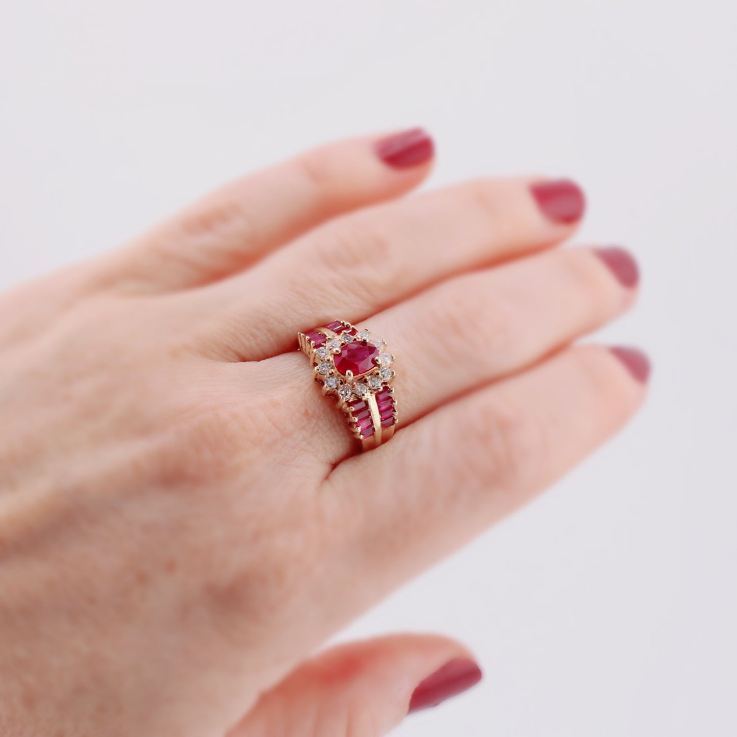 Isadora Ruby and Diamond Ring