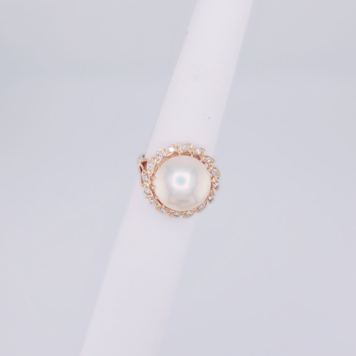 Willow Pearl and Diamond Ring