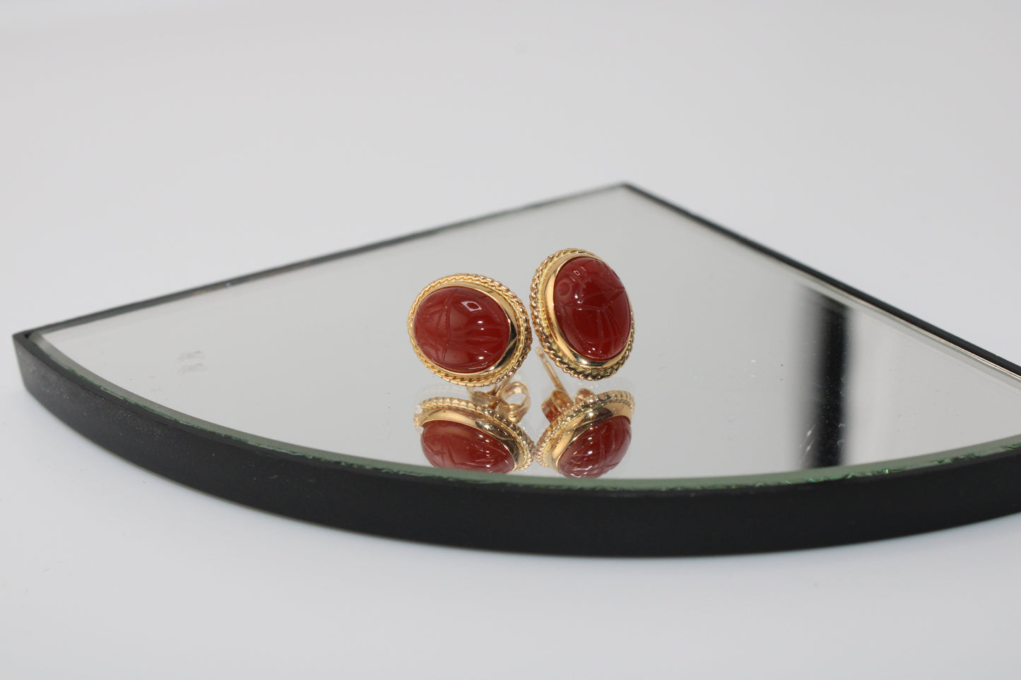 Layla Scarab Gold Studs
